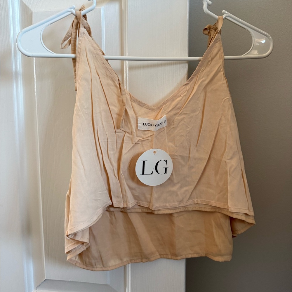 Luca + Grae Women's Beige Camisole Top